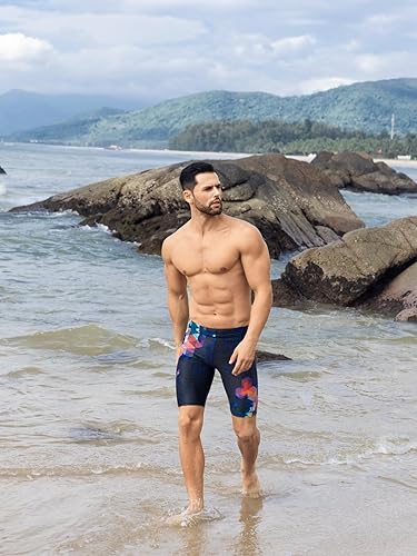 Miniatura 7 de 361 Bañadores tipo jammer para hombre, traje de baño de entrenamiento para carreras profesionales, resistente al cloro y duradero, traje de baño