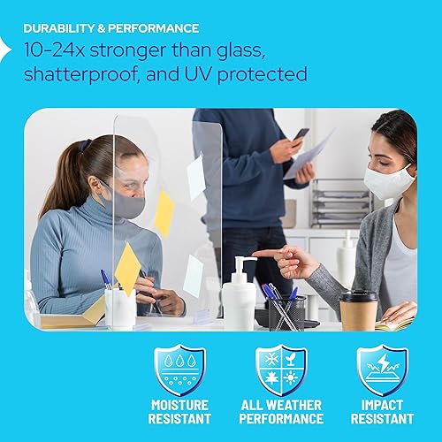 Miniatura 3 de KastLite Láminas de plexiglás acrílico transparente de 14" de grosor, cortadas a medida - Paneles transparentes nominales de 4" x 6" para corte por