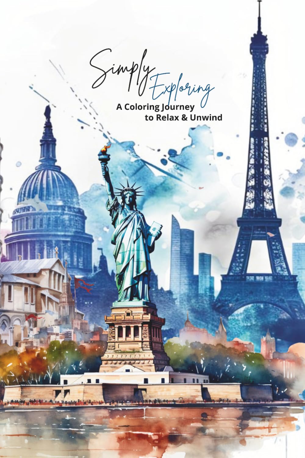Simply Exploring: A Coloring Journey to Relax & Unwind (Pocket-Sized Coloring Books (6x9 Edition))