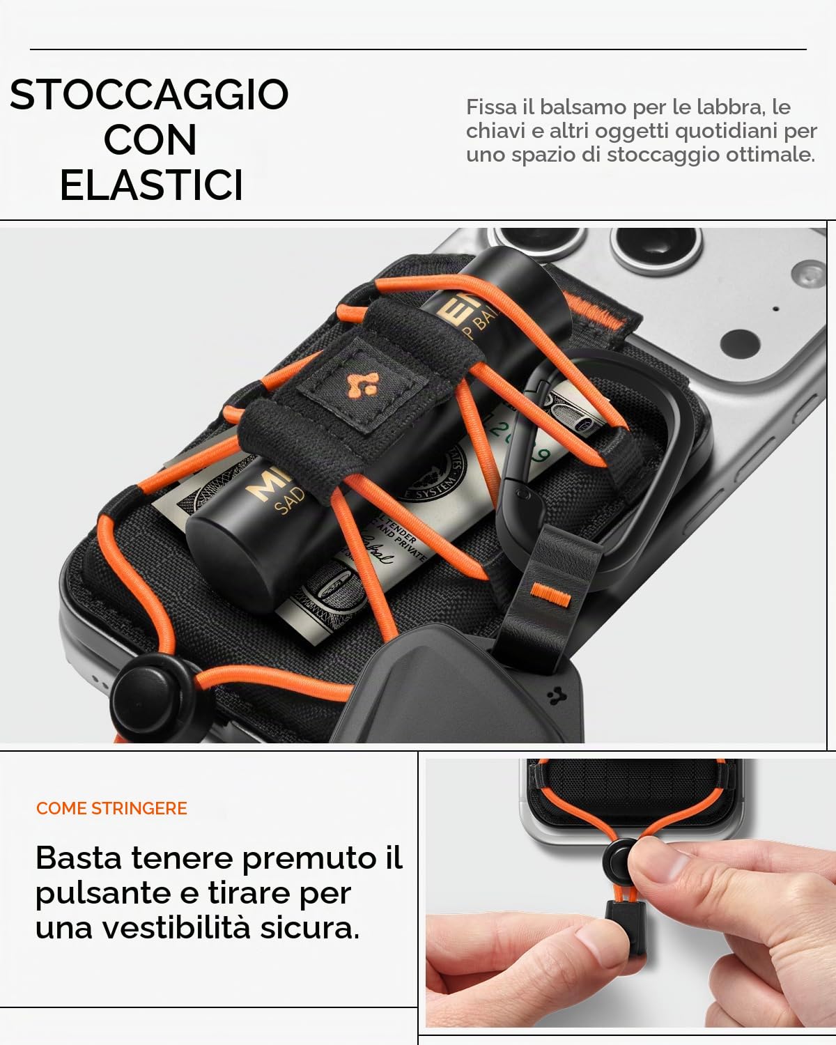 Spigen Tiefit MagFit Portafoglio MagSafe Wallet Magnetico Portacarte Compatibile con iPhone 17/16/15/14/13/12 Modelle, Accessori MagSafe - Nero