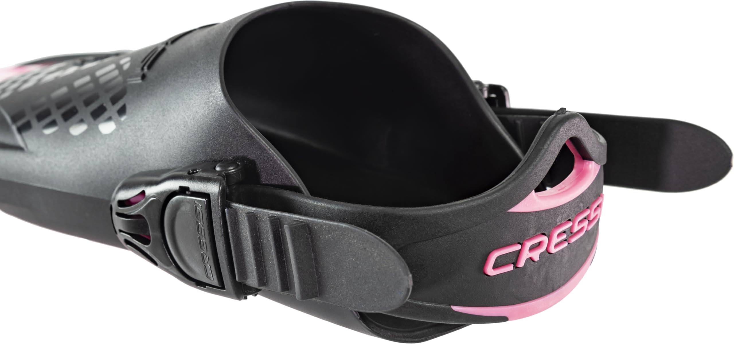 CRESSI Tonga Fins/Set - Leichte Verstellbare Kurze Flossen oder Set Kurze Flossen + Vollgesichtsmaske Baron mit breitem Sichtfeld , perfekt zum Schnorcheln, Schwimmen, Erwachsene