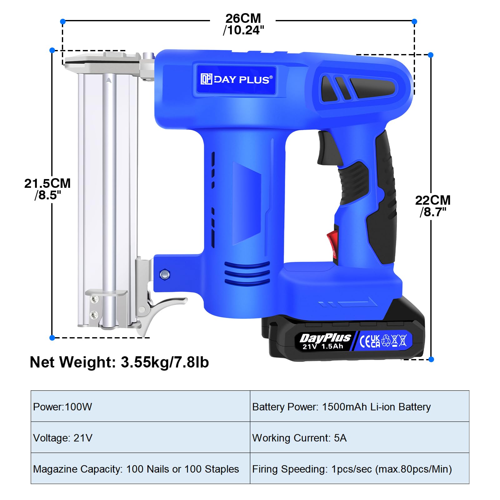 C.S. Osborne & Co. No. 6750 - Pneumatic Decorative Nailer (Additional Barrel Available) (Nailer + 5/8