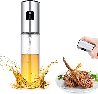 MISSOLO Oil Sprayer for Cooking, 100ml Olive Oil Dispenser, Cooking Oil Spray Bottle, Vinegar Soy Sauce Dispenser, Oil Mis...