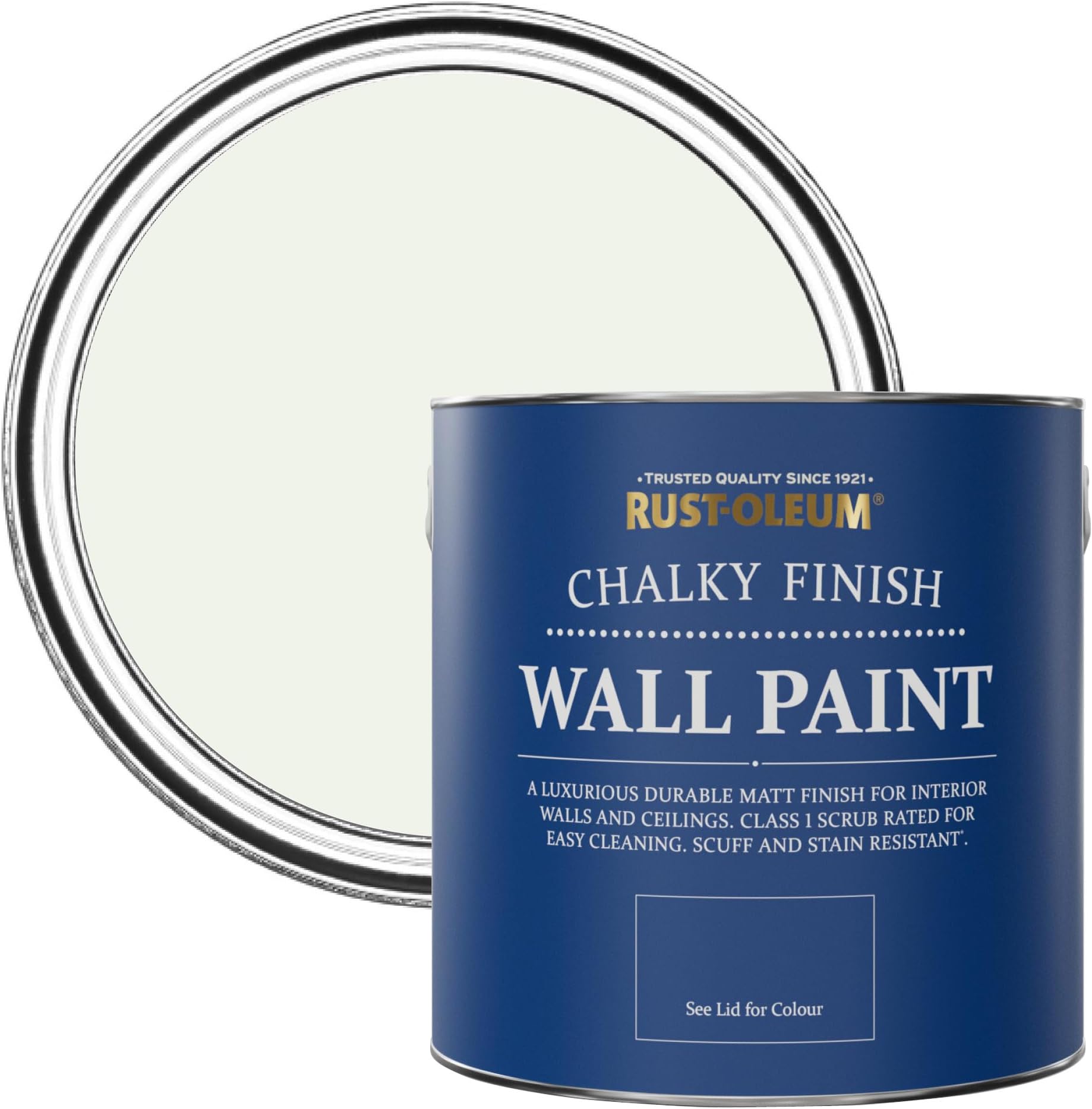 Rust-Oleum Off White Matt Emulsion Wall Paint - Steamed Milk 2.5L