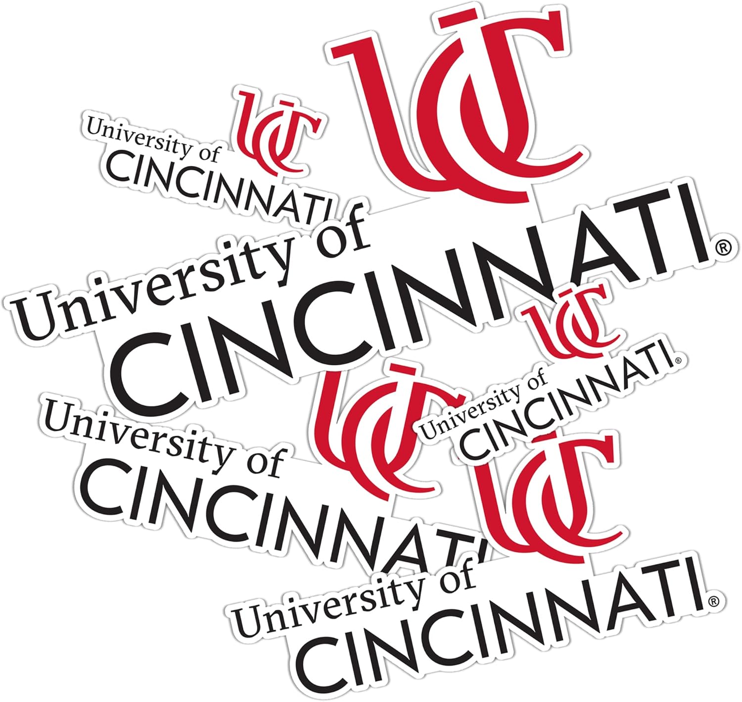 Desert Cactus University of Cincinnati Sticker Bearcats UC Vinyl Decals Laptop Water Bottle Car Scrapbook T3 (Type 3-4)