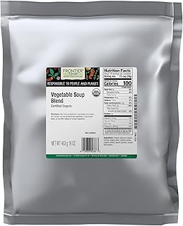 Frontier Co-op Organic Vegetable Soup Blend 1lb - Low Sodium Soup Mix, Dehydrated Veggies and Parsley - Dried for Ramen, Stew
