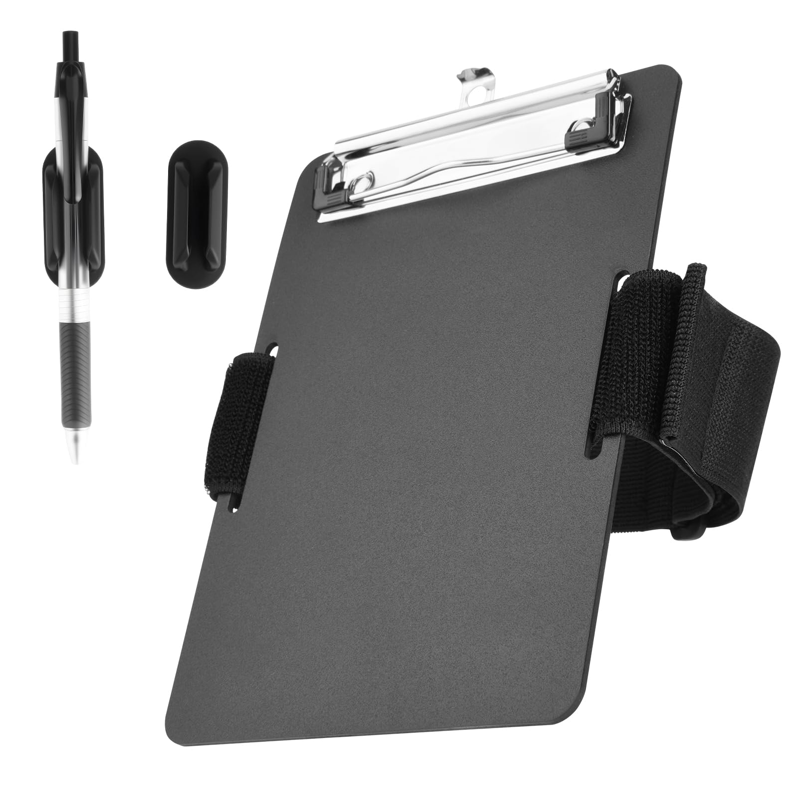 Pilot Kneeboard with Metal Clip, Hangable Pilot Accessories Clipboard with Pen Holder, Elastic Strap Knee Boards for Professional Pilots