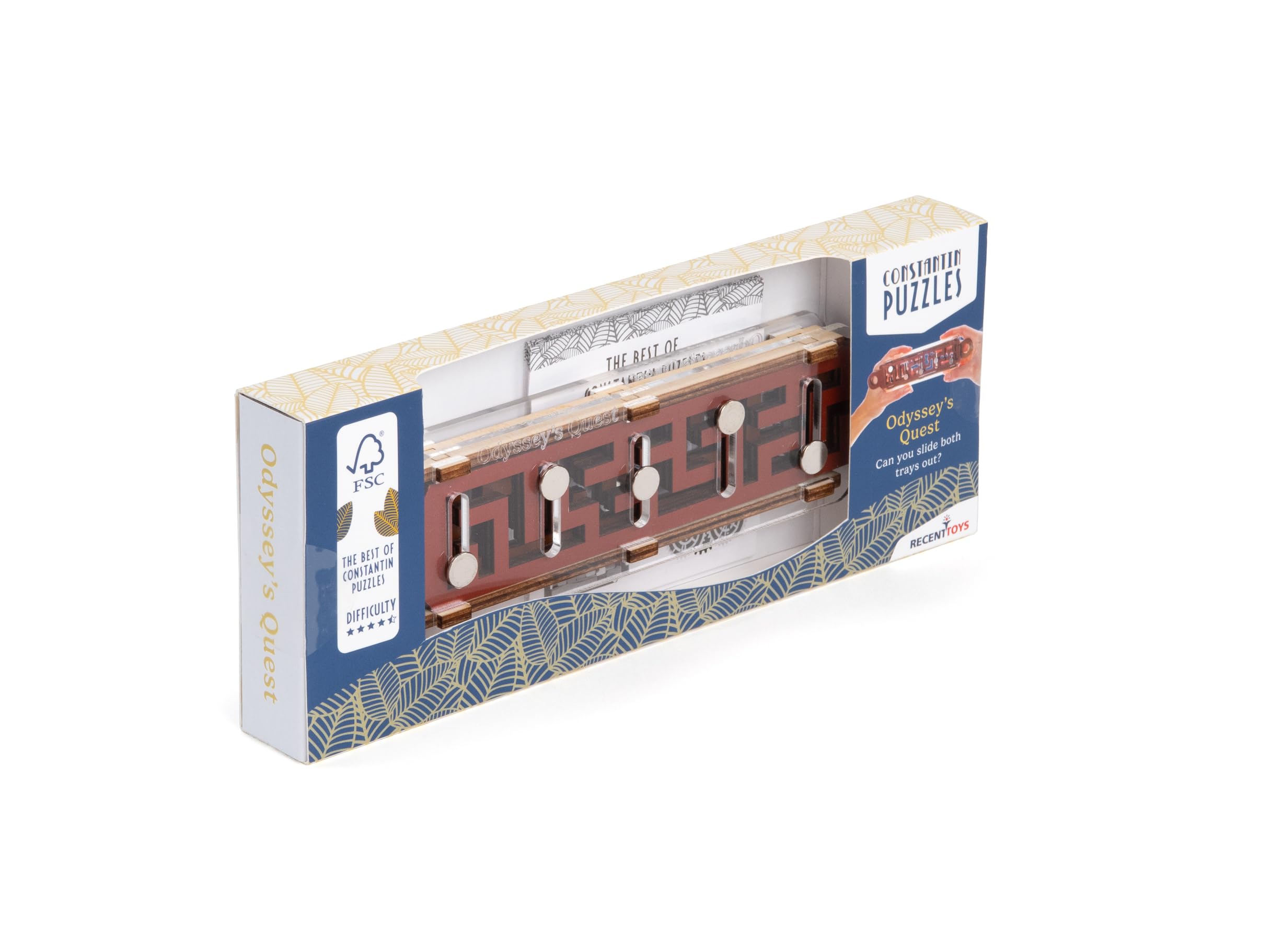Recent Toys Constantin Odyssey's Quest Wooden Assembly & Disassembly Puzzle, Modern Style, 1 Set, 1 Item, 1 Piece, 1 Count - Image 4