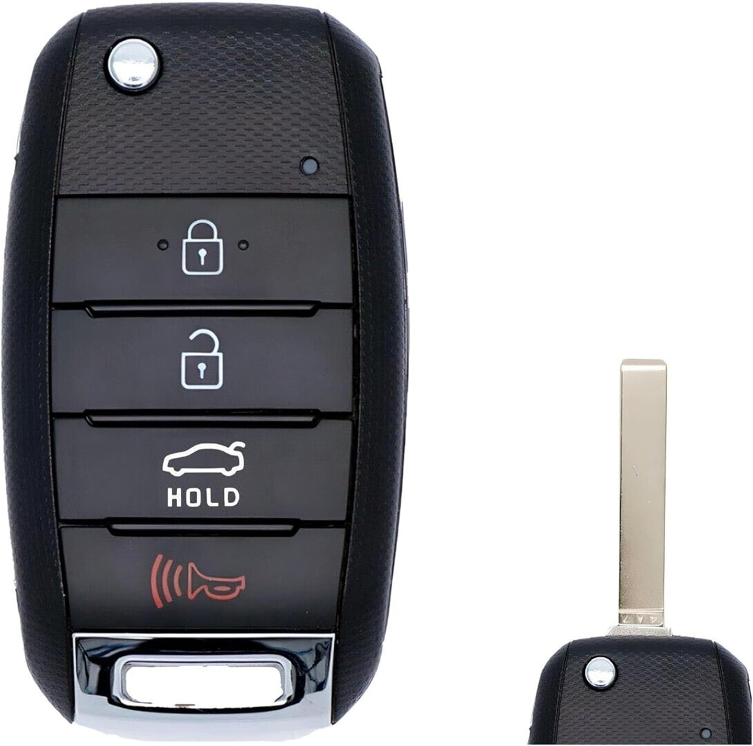 1x New Replacement Transponder Key Fob Remote Compatible with & Fit for 2016-2020 Kia Optima - MPN SY5JFRGE04-02 Black