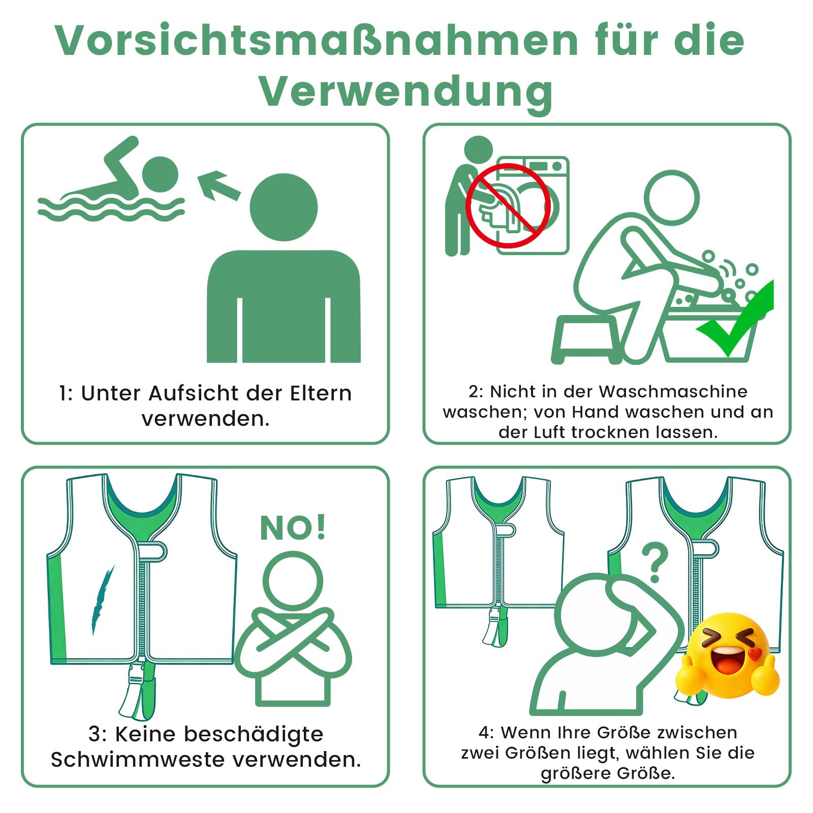 Parner Schwimmweste Kinder für 2–6 Jahre (15-30 kg), Kinder Schwimmhilfe mit Variablen Auftriebskörpern, weicher Neopren - Komfort, mit Transportbeutel,Beingurt und langem Reißverschluss
