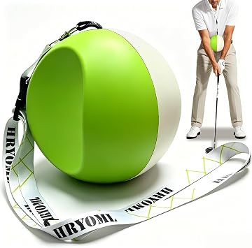 The Connector Golf Training Aid - Golf Swing Connector Ball for Fix Chicken Wing Swing, Suitable for Golfers of All Levels Looking to Improve Overall Game | with an adjustable-length lanyard