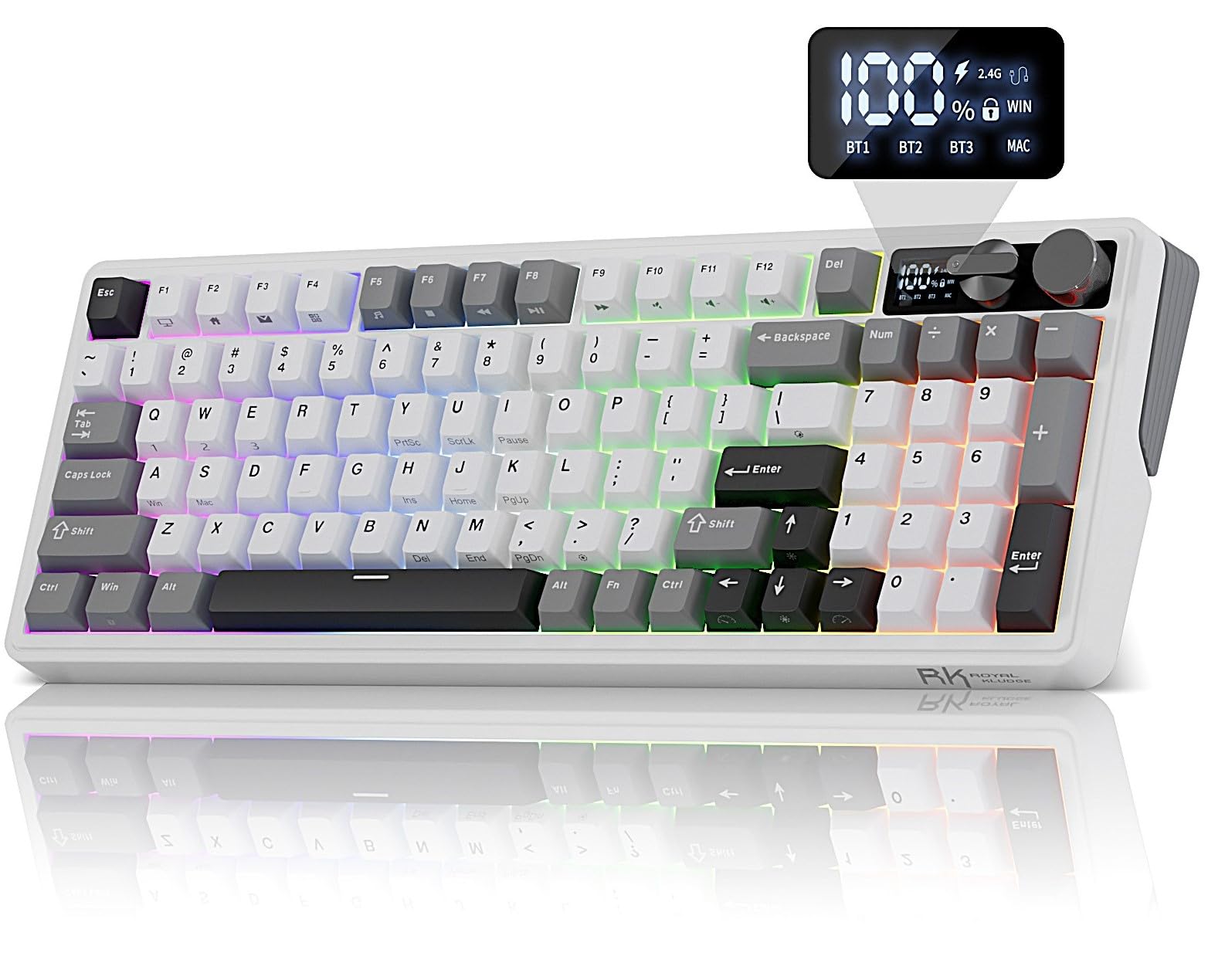 Amazon.co.jp: RK ROYAL KLUDGE M100 ワイヤレス メカニカルキーボード