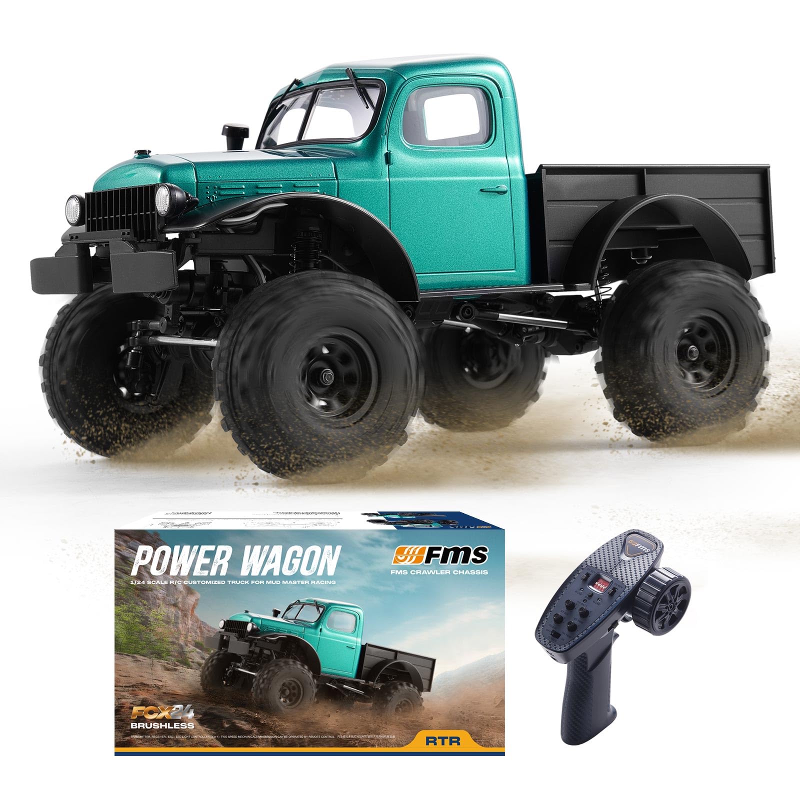 Amazon.com: EAZYRC FMS FCX24 Power Wagon 1/24 RC Crawler