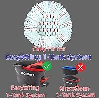 Vista 2 de 40% More Cleaning Power Deep Clean Refill for O-Cedar EasyWring Spin Mop & Bucket System (White-red)