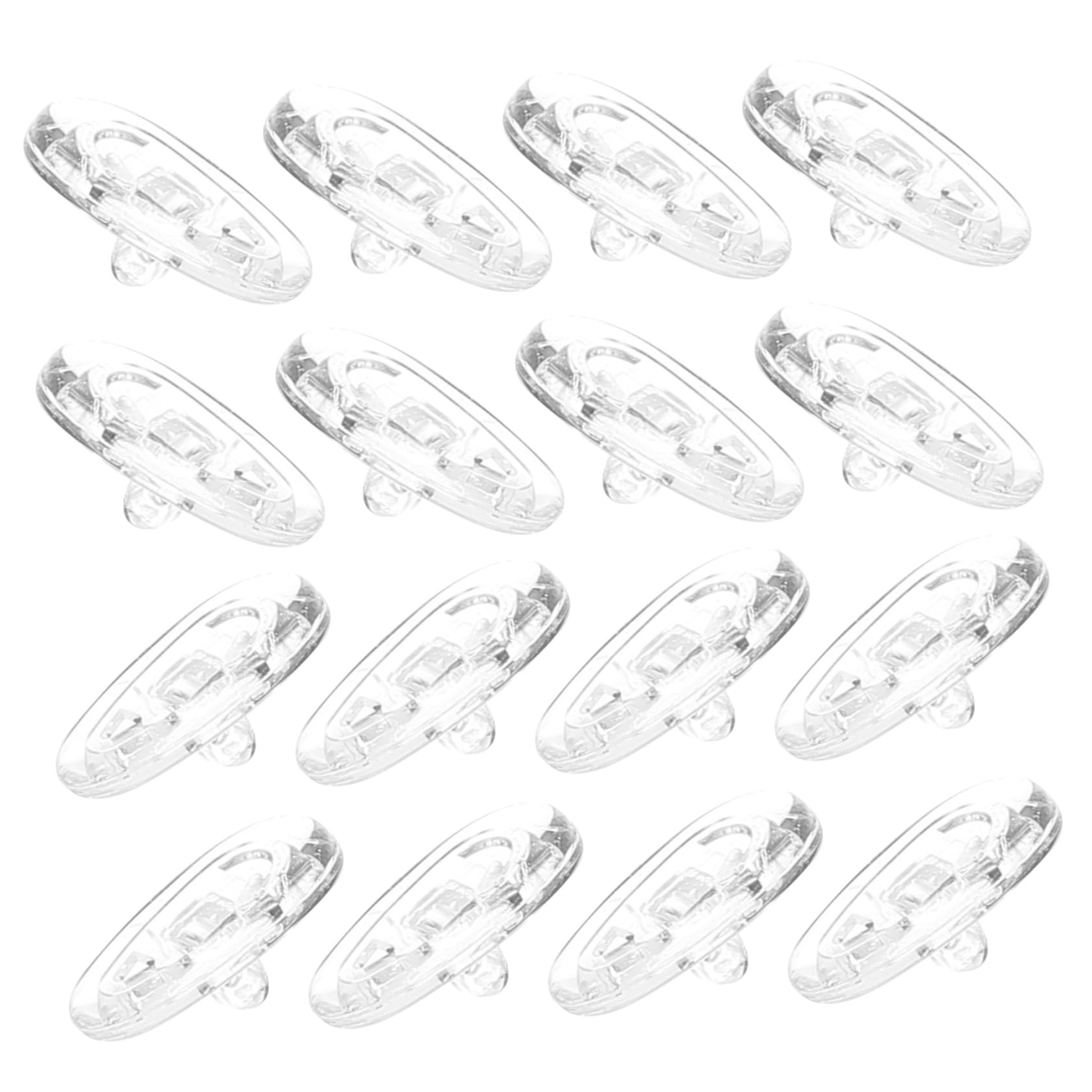 GOOHOCHY 20 Pairs Glasses Silicone Nose Pads Eyeglass Glasses Nose Grips Non Slip Reusable Glasses Nose Pads Adhesive Nose Pads for Glasses Sunglass Nose Pads Replace Nose Bridge