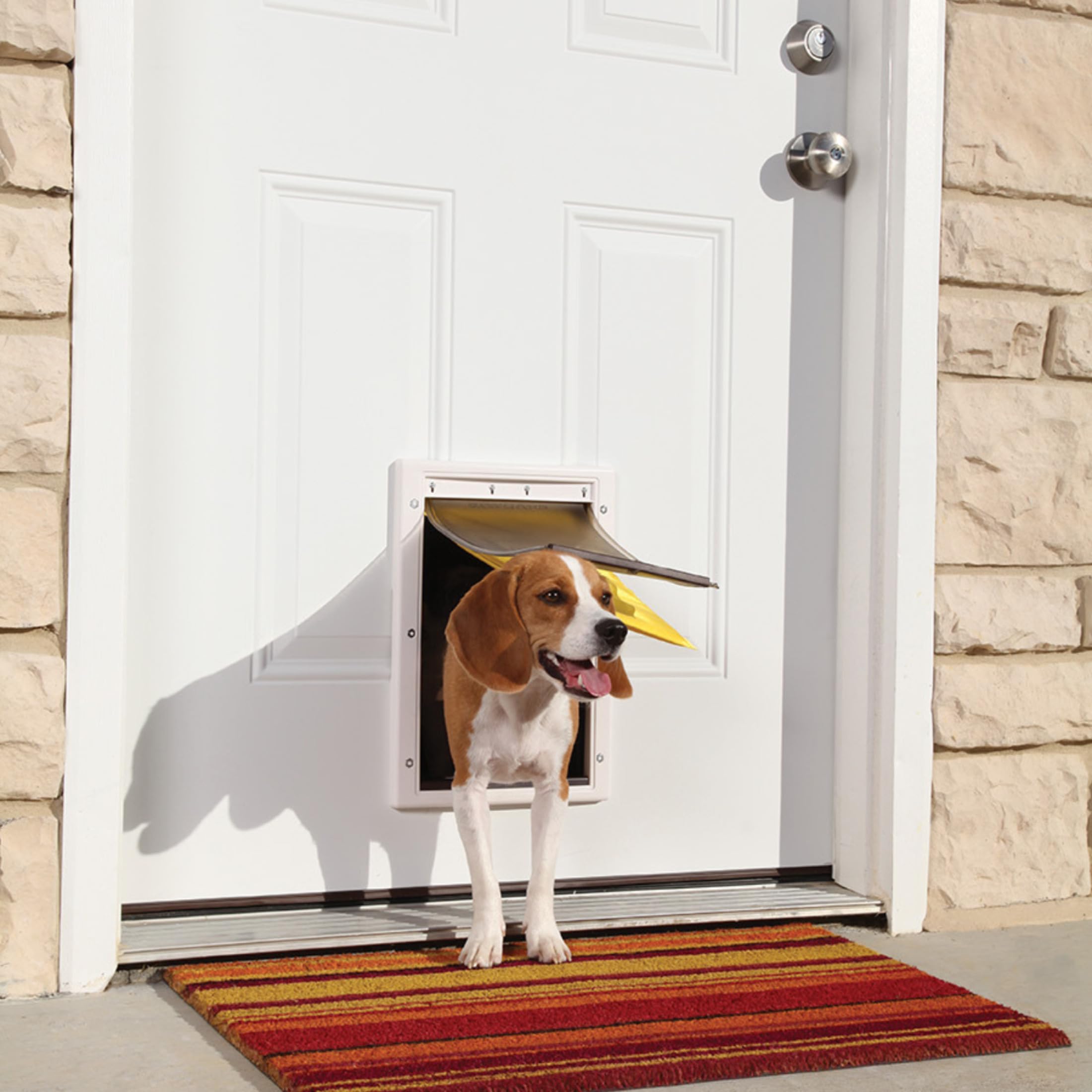 PetSafe Installationsrahmen für Aluminiumtüren für Extreme Wetterbedinungen - Sicherer Sitz, Einfache Installation - Groß
