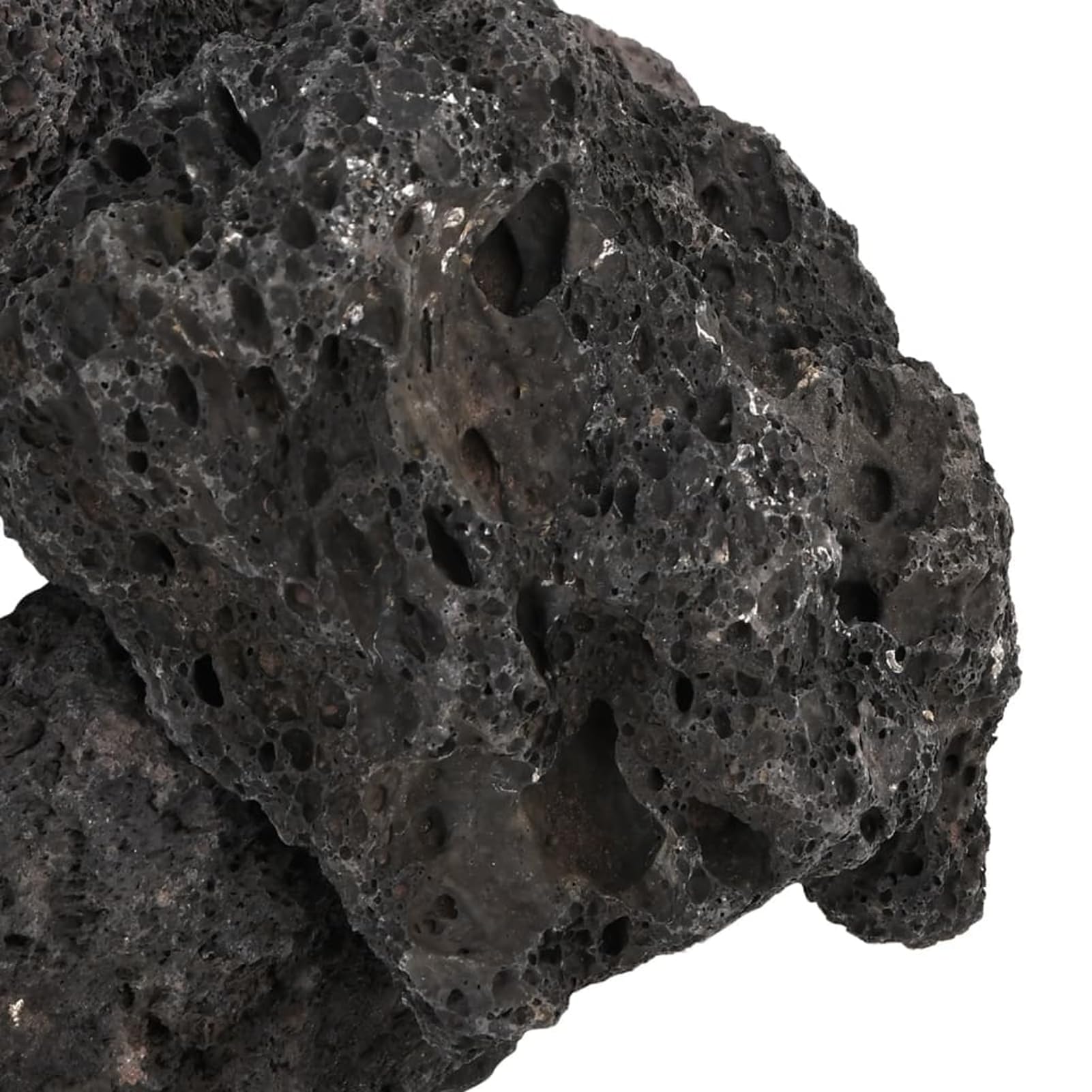 Vulkanstein Dekoration für Aquarium & Garten - Schwarz, 10-30 cm, biologischer Filter Model3217188