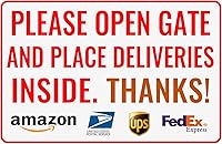 Vista 14 de Bestylez Por favor, deje los paquetes y entregas aquí - Letrero de entrega Bestylez para uso en exteriores 12" * 8" (154)