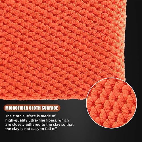 Miniatura 3 de Manopla de arcilla, 1 manopla de lavado de barra de arcilla de grado fino, guante de lavado de barra de arcilla para detalles de automóviles, guante