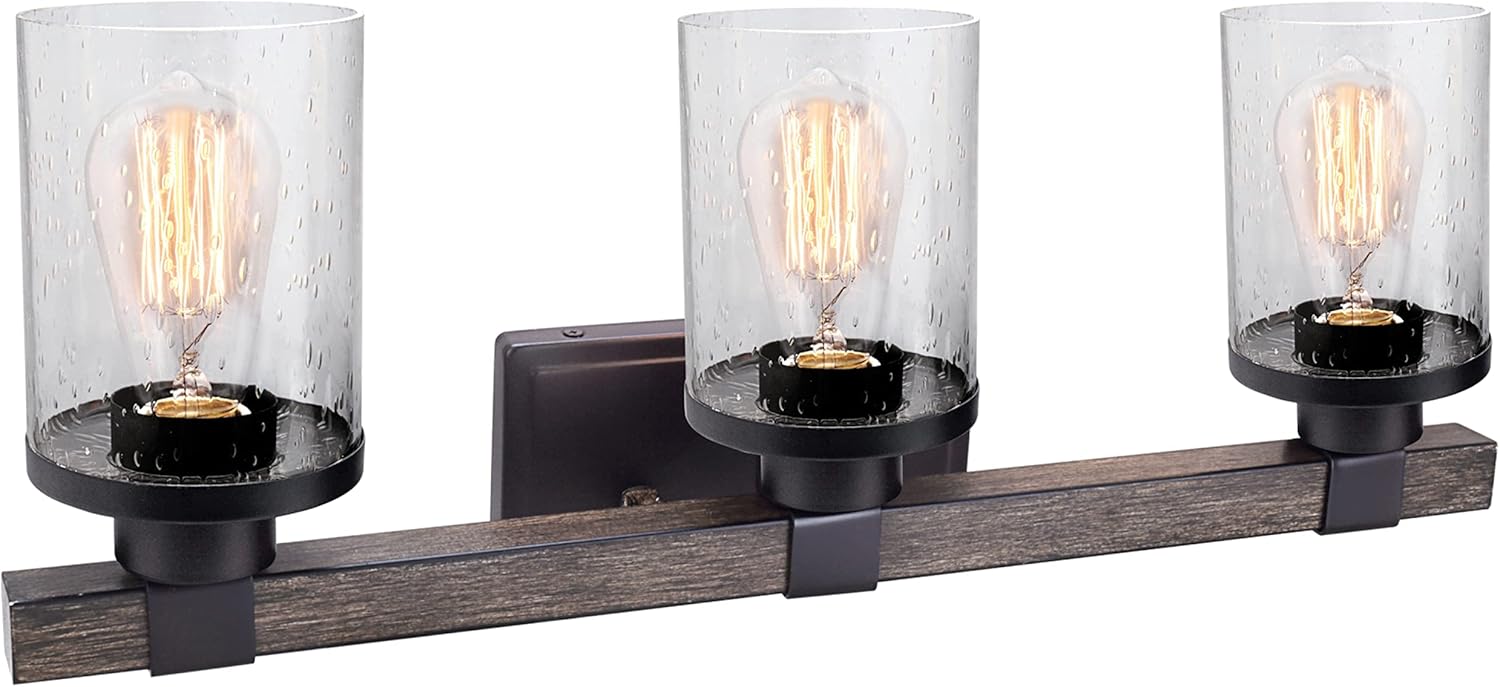 Aspen Creative 62189, Four Metal Bathroom Light Fixture, 32" Wide, Transitional Design in Oil Rubbed Bronze Vanity Wall