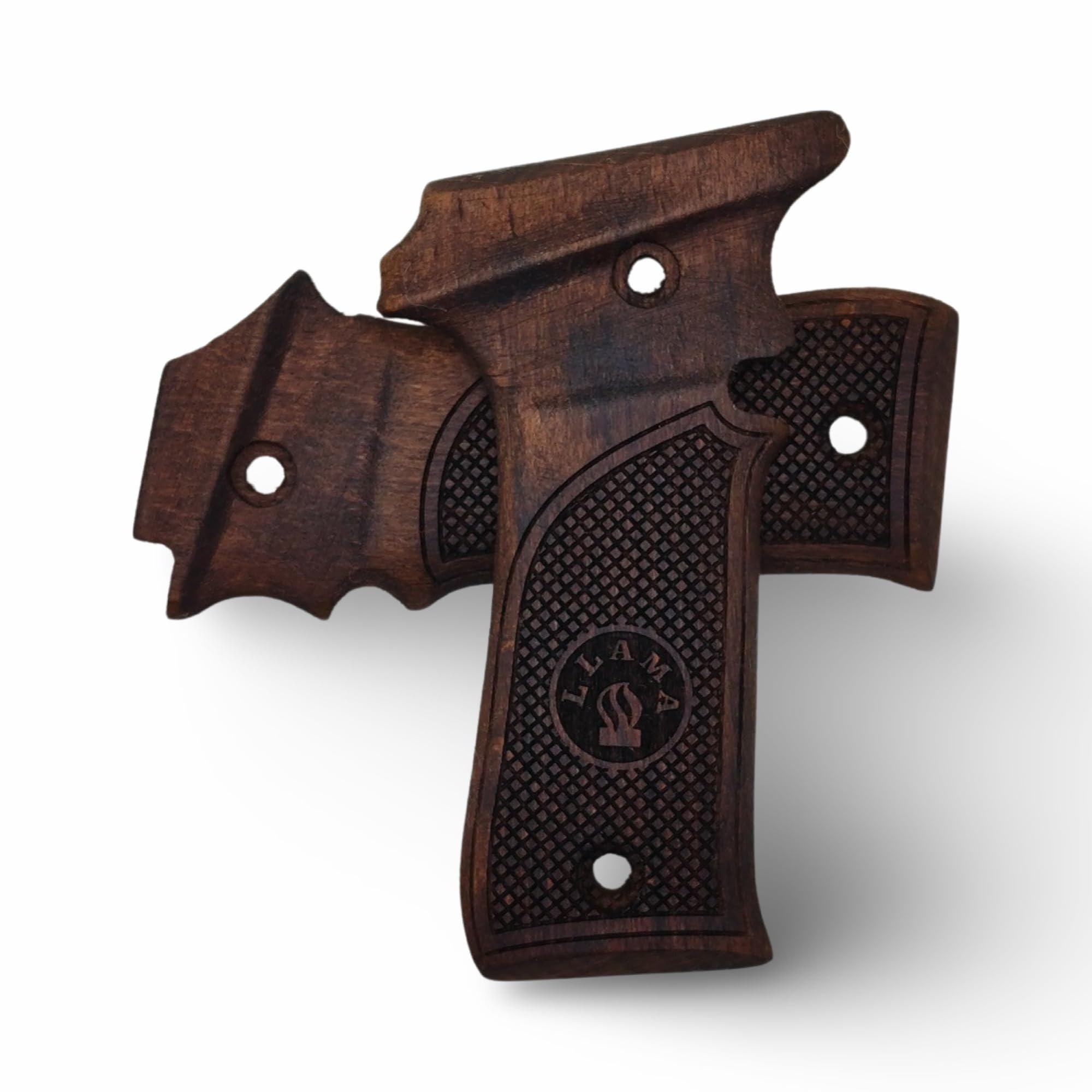 Victorious Llama 7.65 Impugnatura a pistola realizzata a mano in legno di noce Ars.03