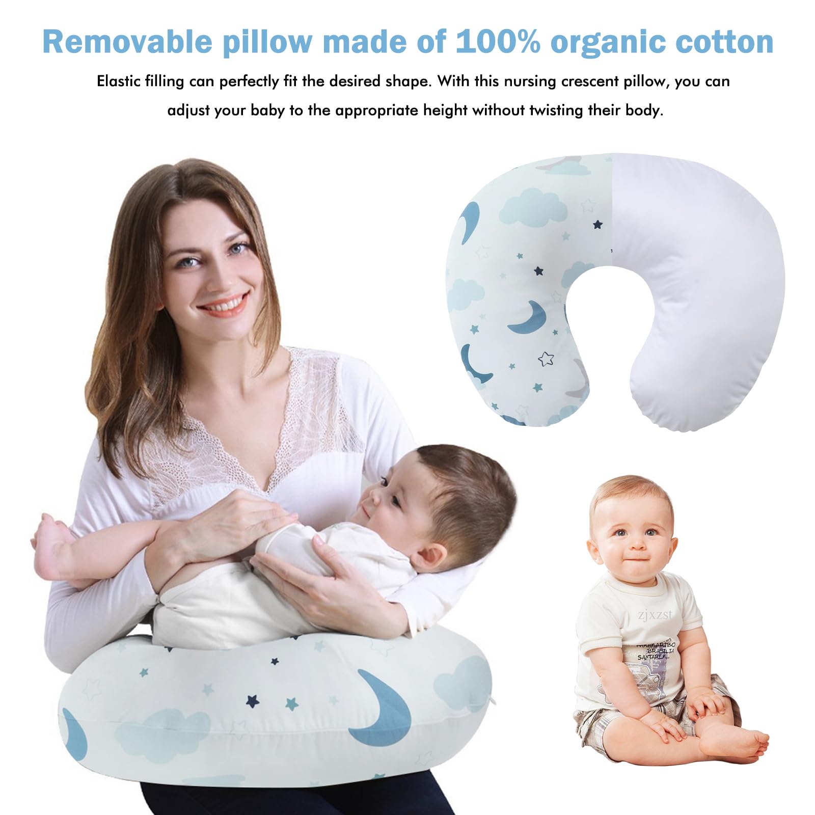 Petit coussin d'allaitement, coussin d'allaitement, lune d'allaitement, petit coussin d'allaitement pour bébé, coussin d'allaitement, coussin d'allaitement, coussin de positionnement pour bébé