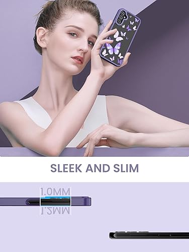 Miniatura 7 de Funda para Samsung Galaxy A14 5G con protector de pantalla de vidrio templado 2 unidades, protección de grado militar, TPU suave y policarbonato