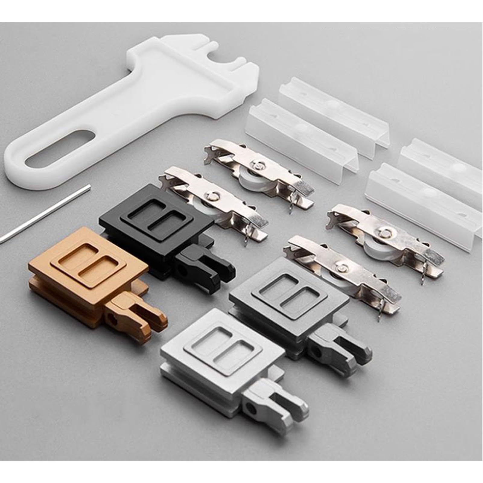 MountainSd - Vitrina de 5 mm con doble riel corredizo para puerta corrediza, perfecta para joyas coleccionables y decoración del hogar, escaparate para cualquier habitación