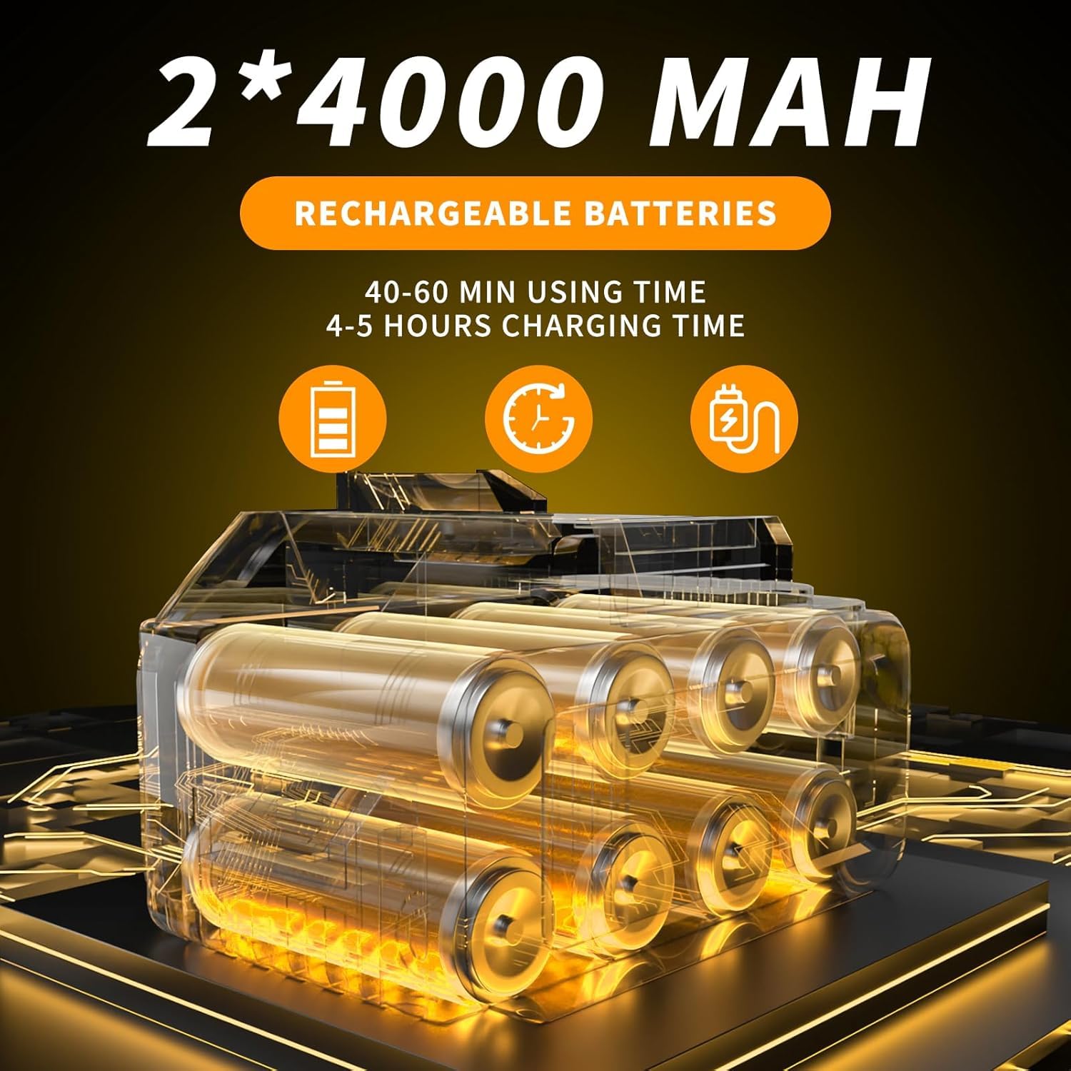 Limpiador de alta presión inalámbrico, 17 unidades, 8000 mAh, máx. 68 bar, limpiador de alta presión inalámbrico con boquilla 6 en 1 y boquilla giratoria de 180°, limpiador de alta presión