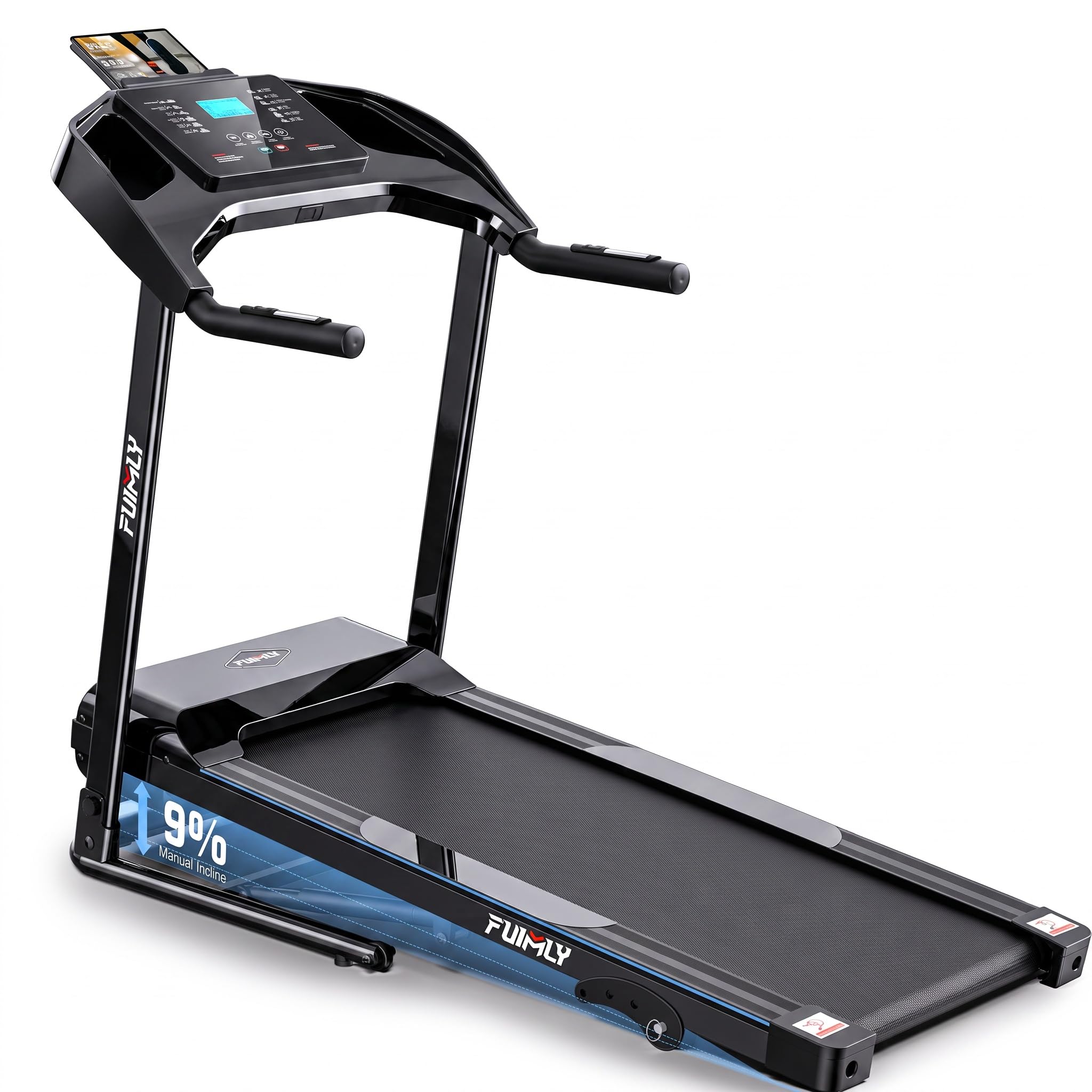 FUNMILY Folding Treadmill with Incline, 400lbs Capacity Treadmills for Home