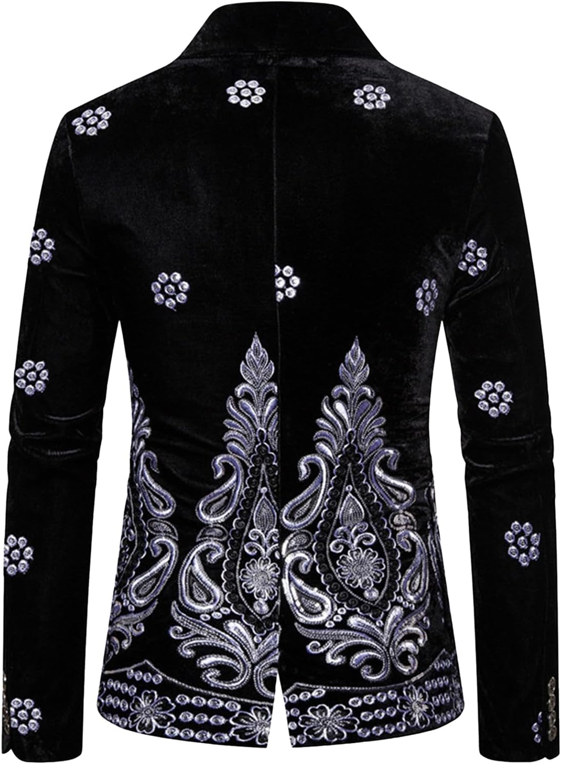 [Babsully] スーツ ジャケット メンズ ベルベットブレザー ワンボタン ウェディング タキシード ベロア テーラードジャケ