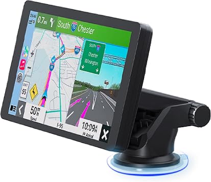 Car and Driver INTELLIDASH 7 HD Touchscreen Portable Apple CarPlay Wireless Android Auto Screen for Car, Bluetooth Stereo, Backup Camera Support, Mirror Link, GPS Navigation, Siri, Google, SiriusXM