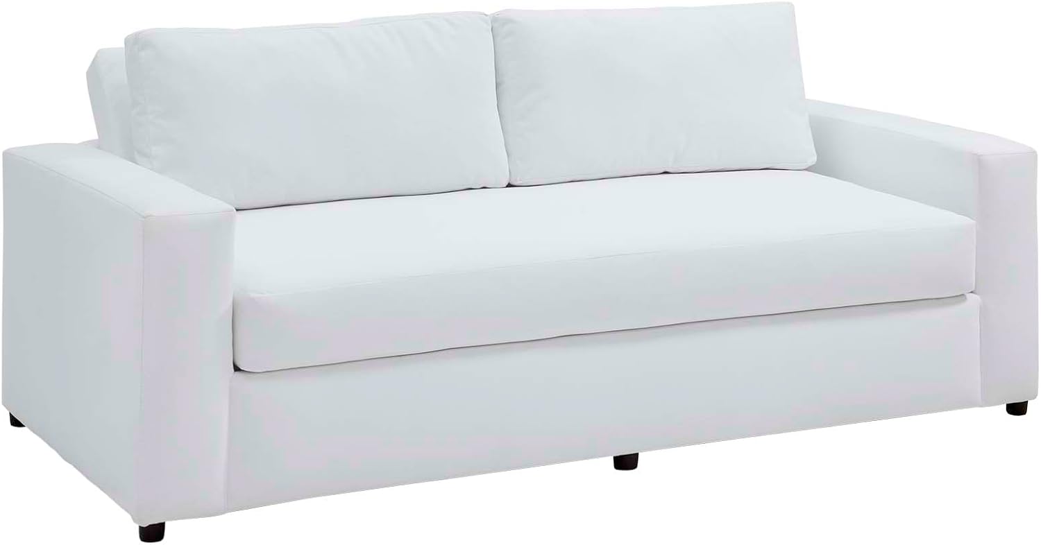 Modway EEI-6185-DWH Avendale Velvet Sofa, Dove White