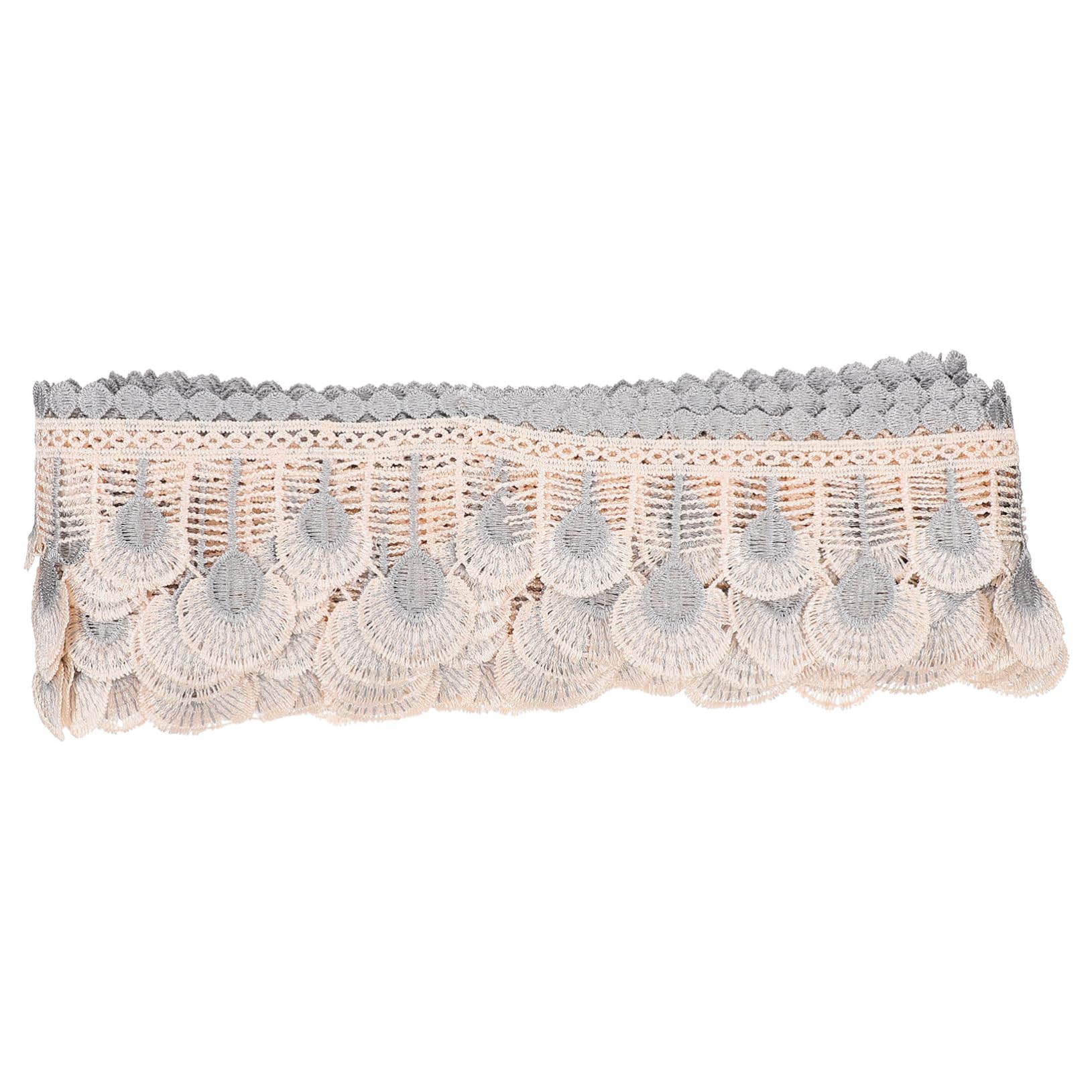 Ruban de rideau polyester Operitacx pour bordure de rideaux et costumes de mariage
