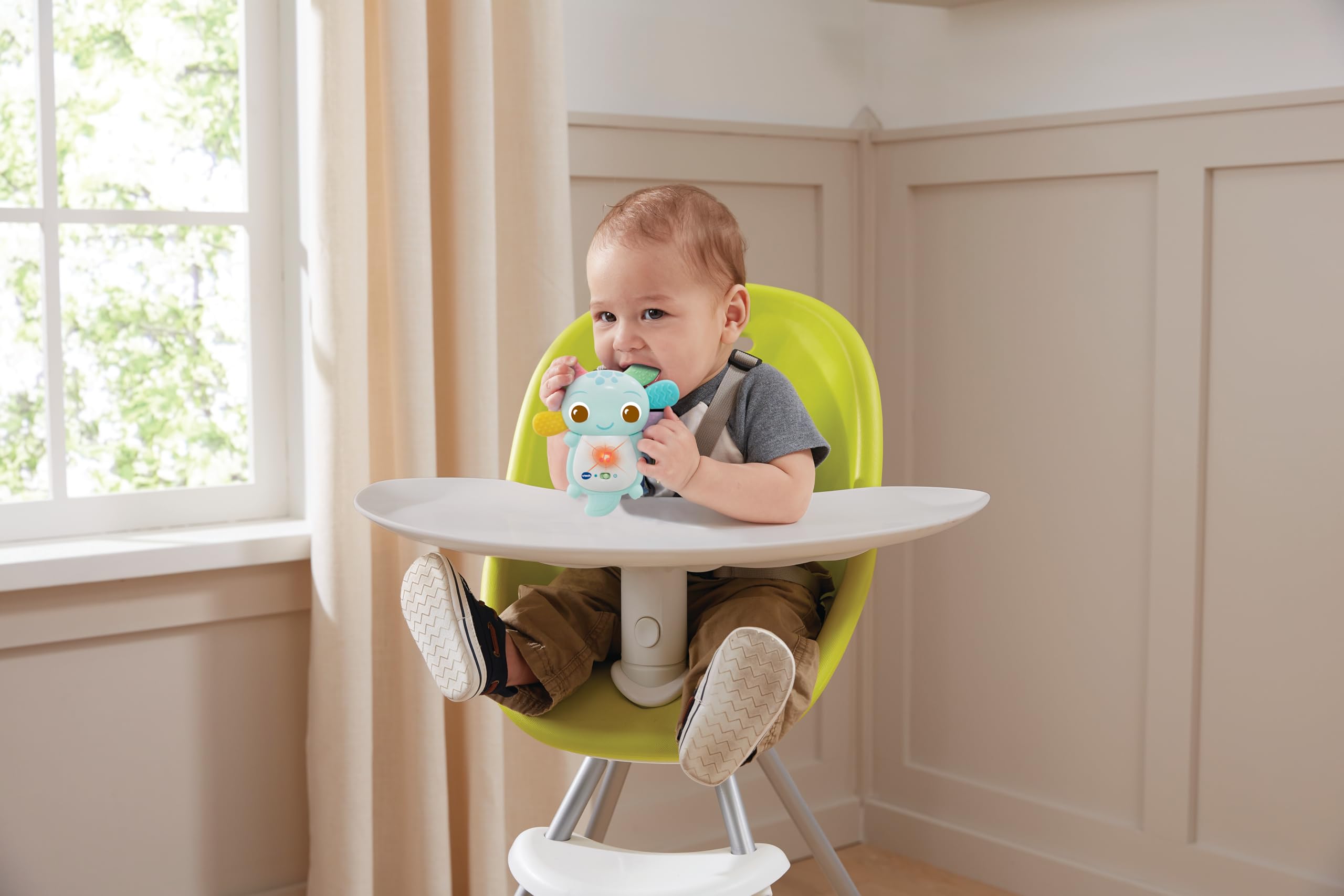 VTech Baby Rainbow Colours Axolotl Teether, Interactive Sensory Toy with Lights & Melodies, Tactile Stimulation - Image 3