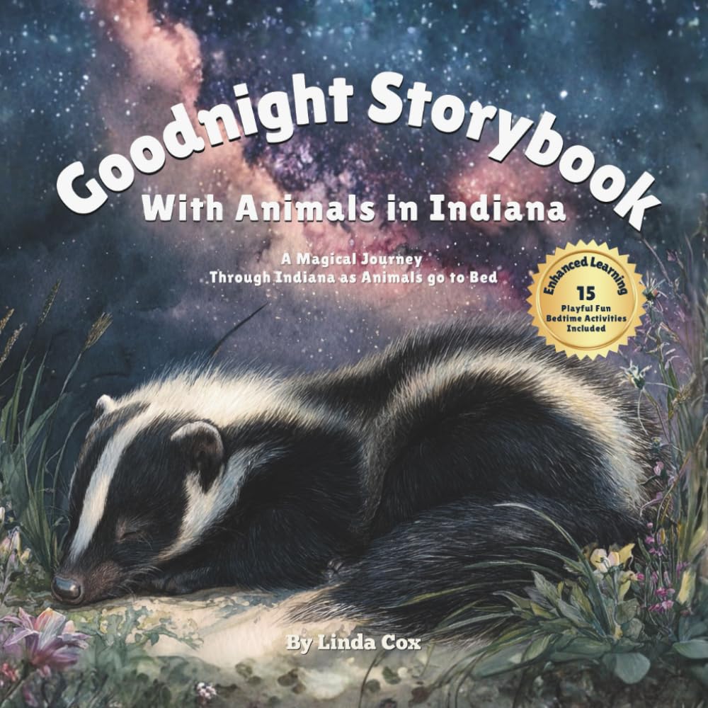 Goodnight Storybook with Animals in Indiana: A Soothing Goodnight Book for Kids Featuring Indiana Animals, Gentle Rhymes, and Calm Bedtime Routines & Activities Included