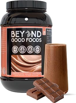 Vegan Protein Powder, Chocolate 25g Plant Protein per Serving, Pea & Brown Rice Protein, Low Carb, Sugar Free, Dairy Free, Soy Free, Gluten Free, Easy to Digest, 2 lbs 30 Servings