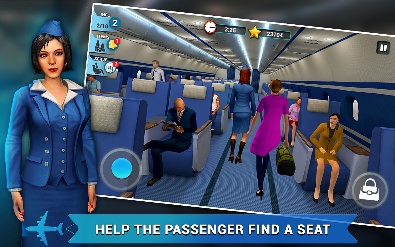 Airplane Flight Attendant - Career Job Sim - App on Amazon Appstore