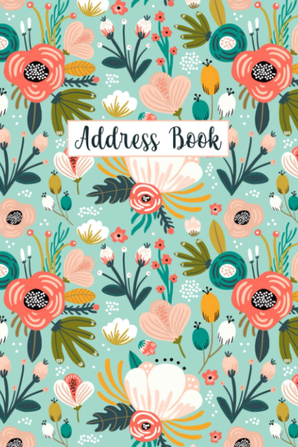 Address Book: Organizer and Notes with Alphabetical Tabs Rustic Sunflower Cover
