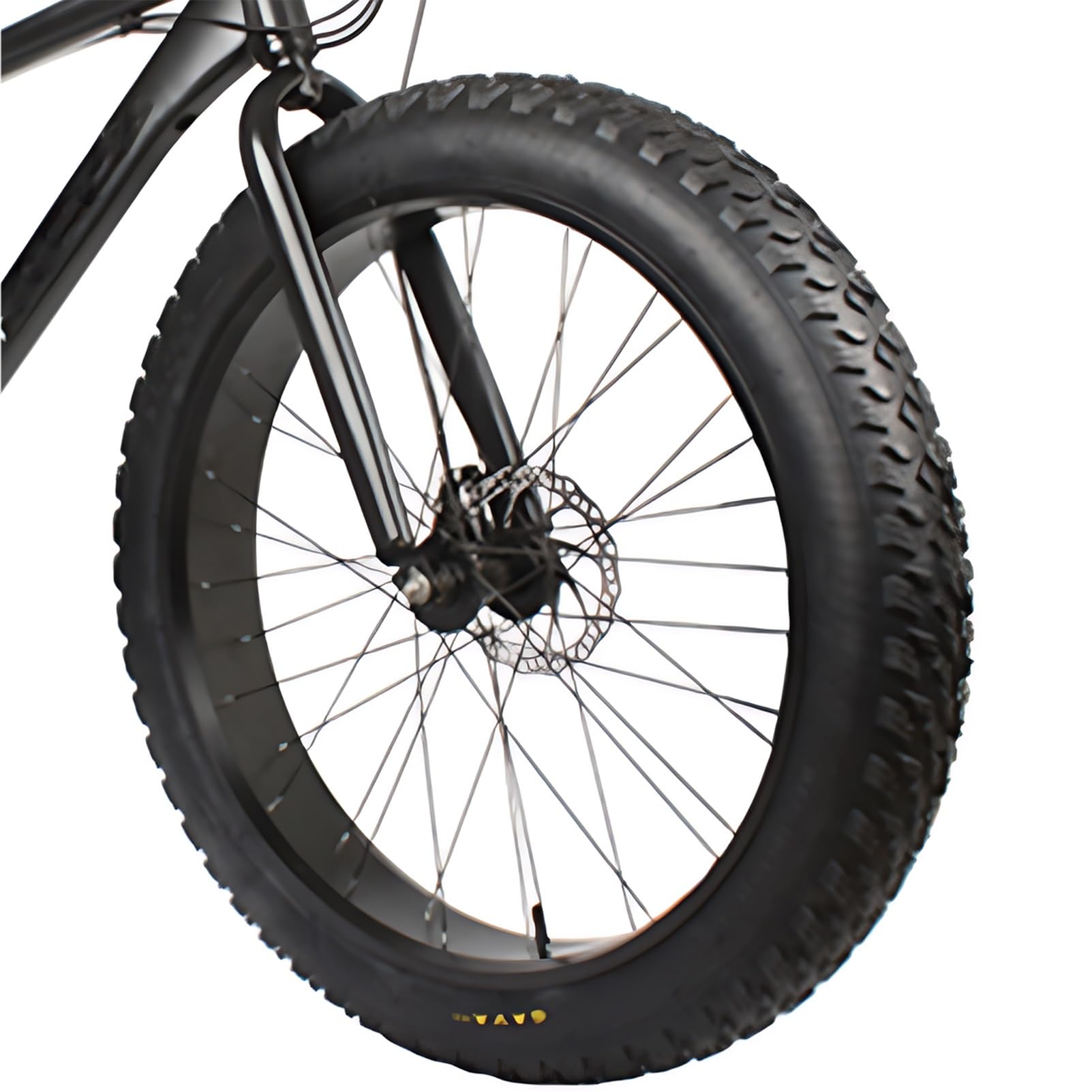 20“ Fat Bikes Rad 24/26x4.0'' Snow Bike Vorderrad Aluminium-Legierung Schnellspanner 135mm Vorderradnabe 6 Bolzen Scheibenbremse Vorderrad 36x14G Speichen(Black,26IN)