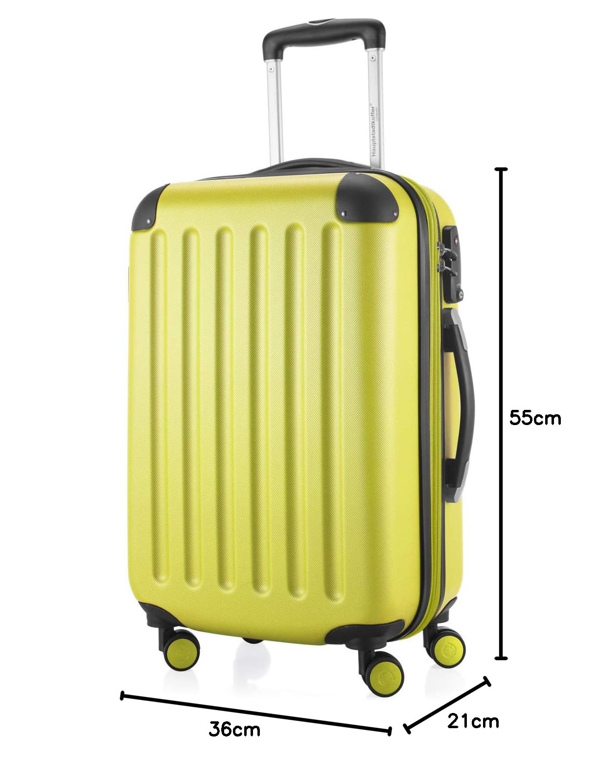 HAUPTSTADTKOFFER - Spree - Maleta rígida, Trolley expandible, Equipaje de Viaje, 4 Ruedas Dobles, TSA, 65 cm, 74 litros, Champán — view 414