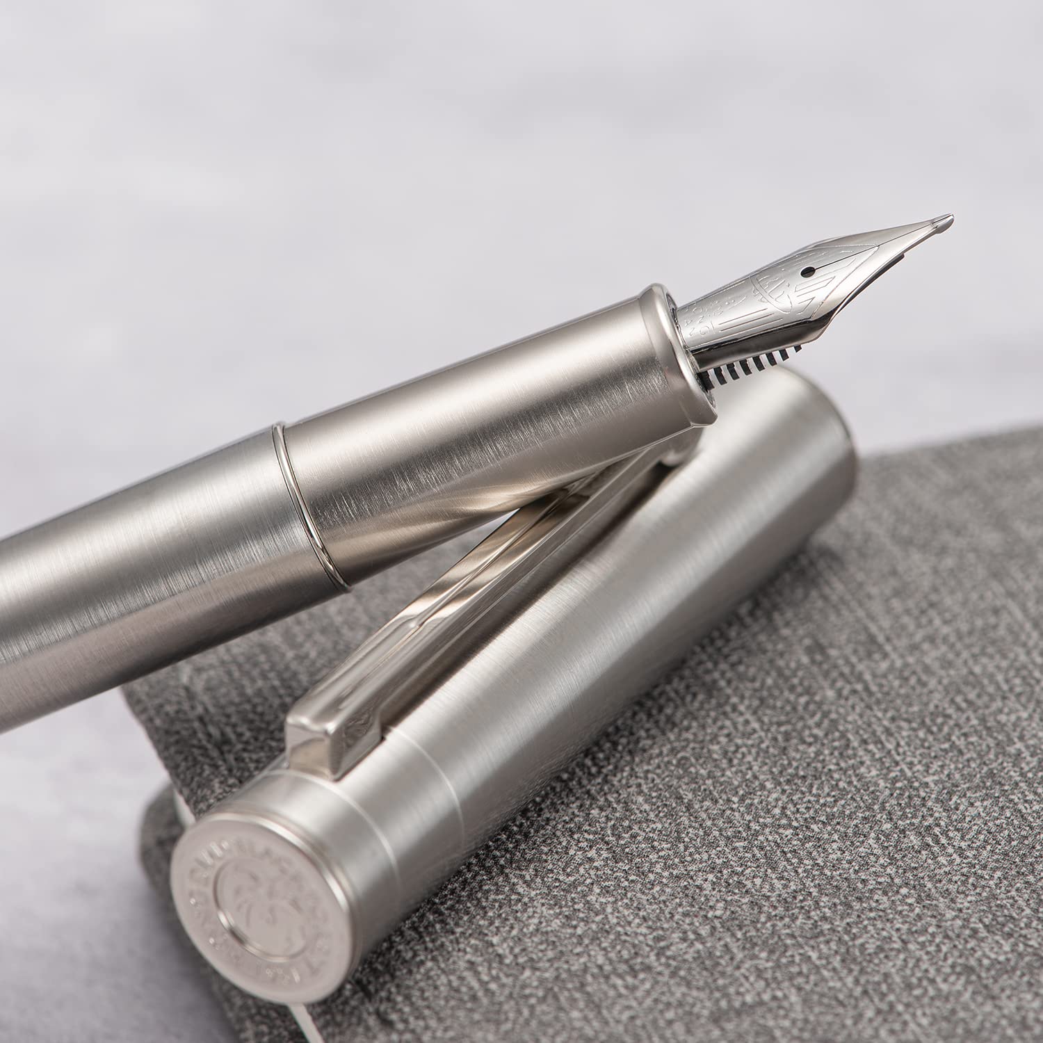 Amazon | Hongdian 1861 万年筆 長刃ペン先 シルバーステンレス