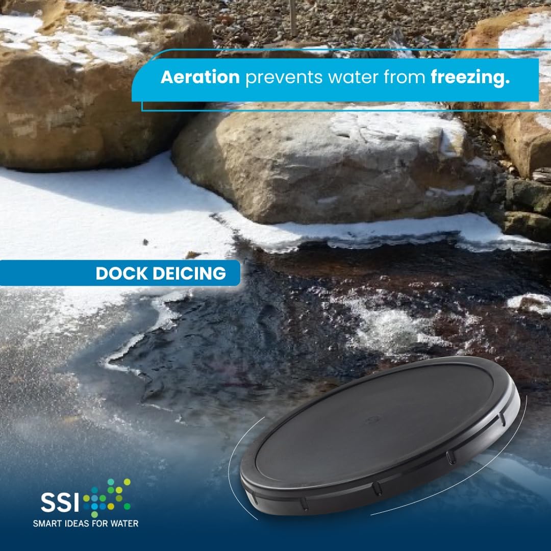 ECO350-E | 12” EPDM Fine Bubble Disc Diffuser - Aerators for Ponds, Aquarium or Water Treatment | SSI Aeration Original