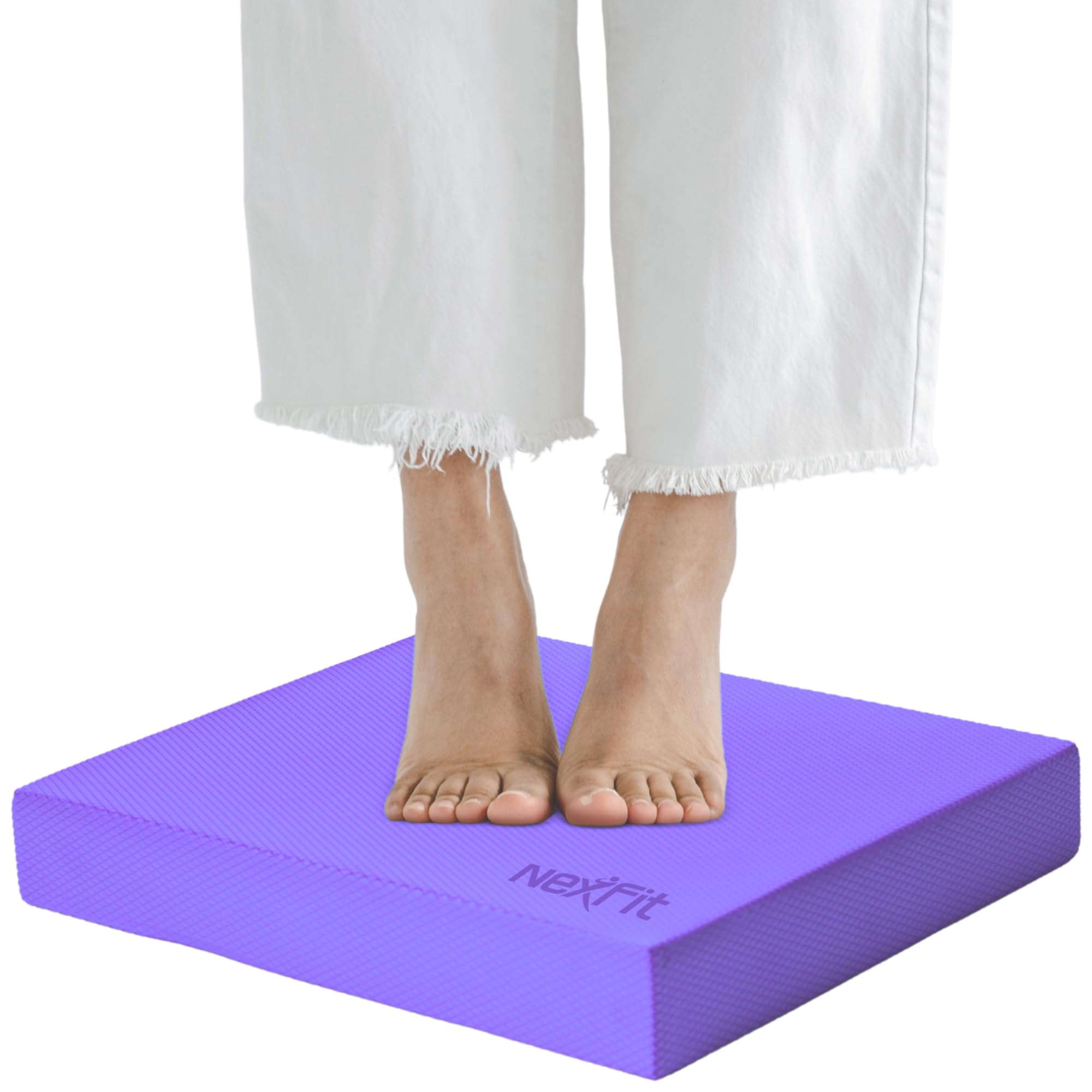 Cuscinetto per equilibrio ad alta densità, in schiuma TPE resistente, per fisioterapia, con superficie antiscivolo, leggero, per allenamenti a casa e in palestra, per migliorare la forza e