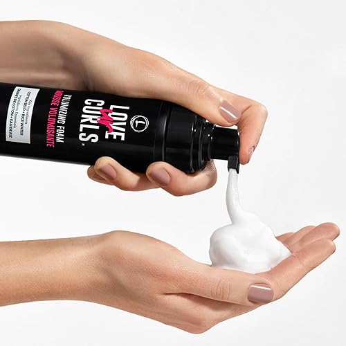 Miniatura 7 de Love Ur Curls Espuma voluminizadora, mousse ligera para cabello rizado, volumen y definición, control de encrespamiento, agarre suave, vegano, sin
