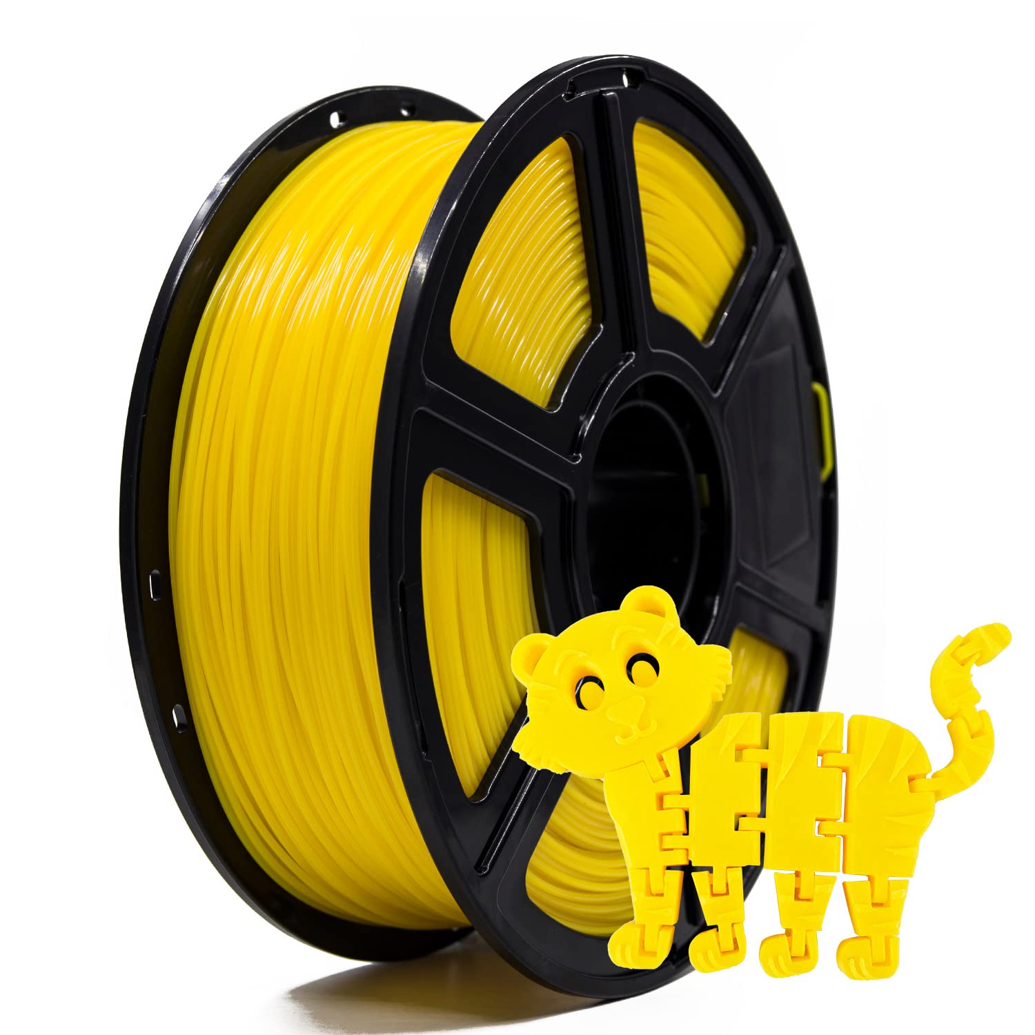 FLASHFORGE 1.75 mm PLA 3D Printing Filament and 1 kg Spool for Creator Series (Yellow)