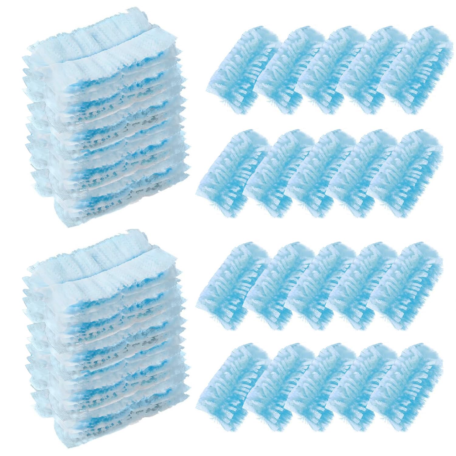 KMAKII Fluffy Duster Refills,Flash Dust Magnet Refill, Disposable Duster Heads, Hand Duster Refills, 20 Pack,Blue…