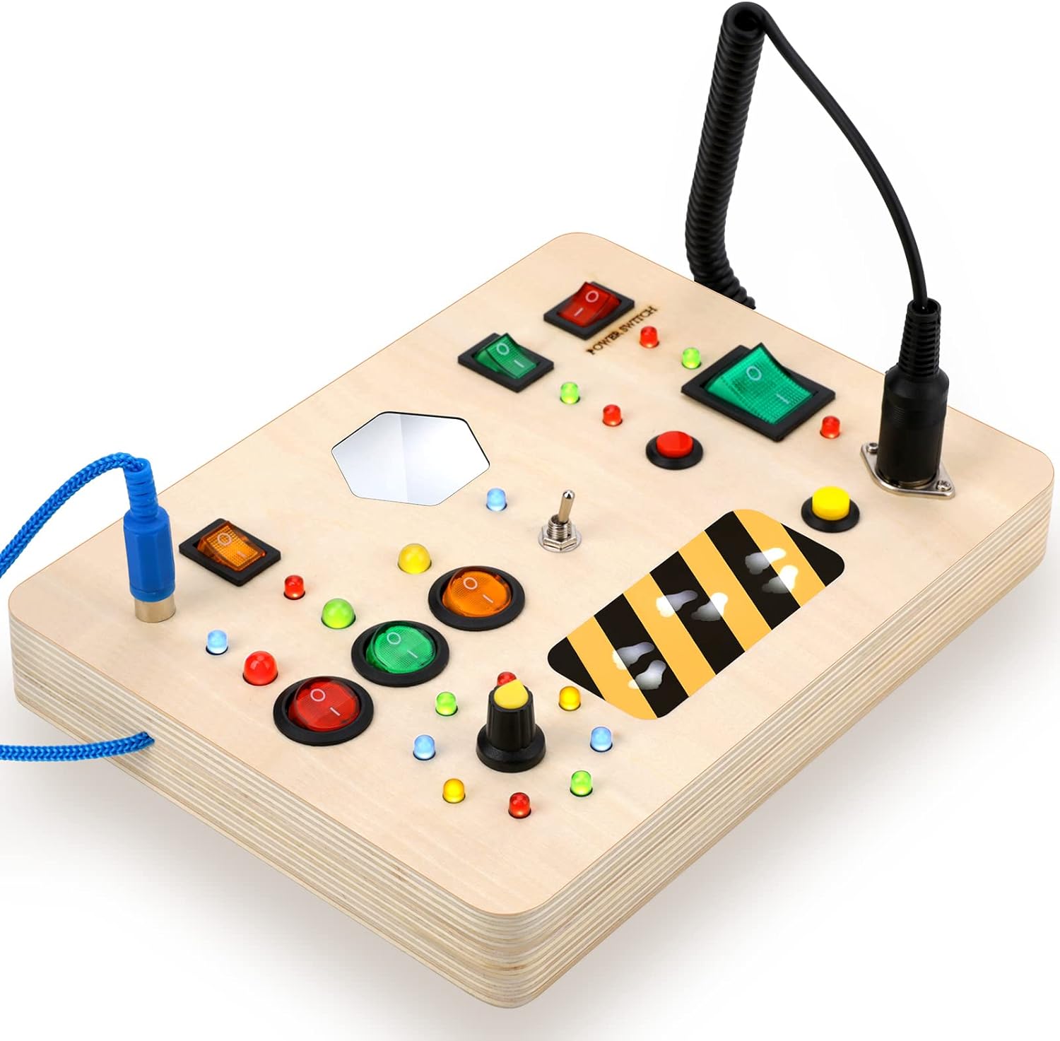 Switches Busy Board for Toddlers Montessori Light Switch