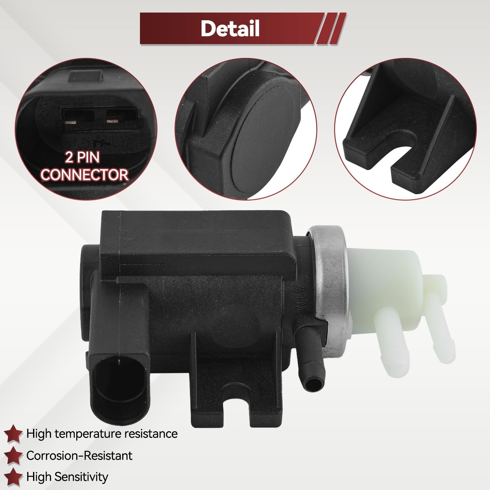 Fit For VW T5 Transporter 1.9, 2.0 .5 TDI For Audi A3 A4 1K0906627A 1K0906627B Turbo Solenoid N75 Boost Vacuum Control Pressure Valve