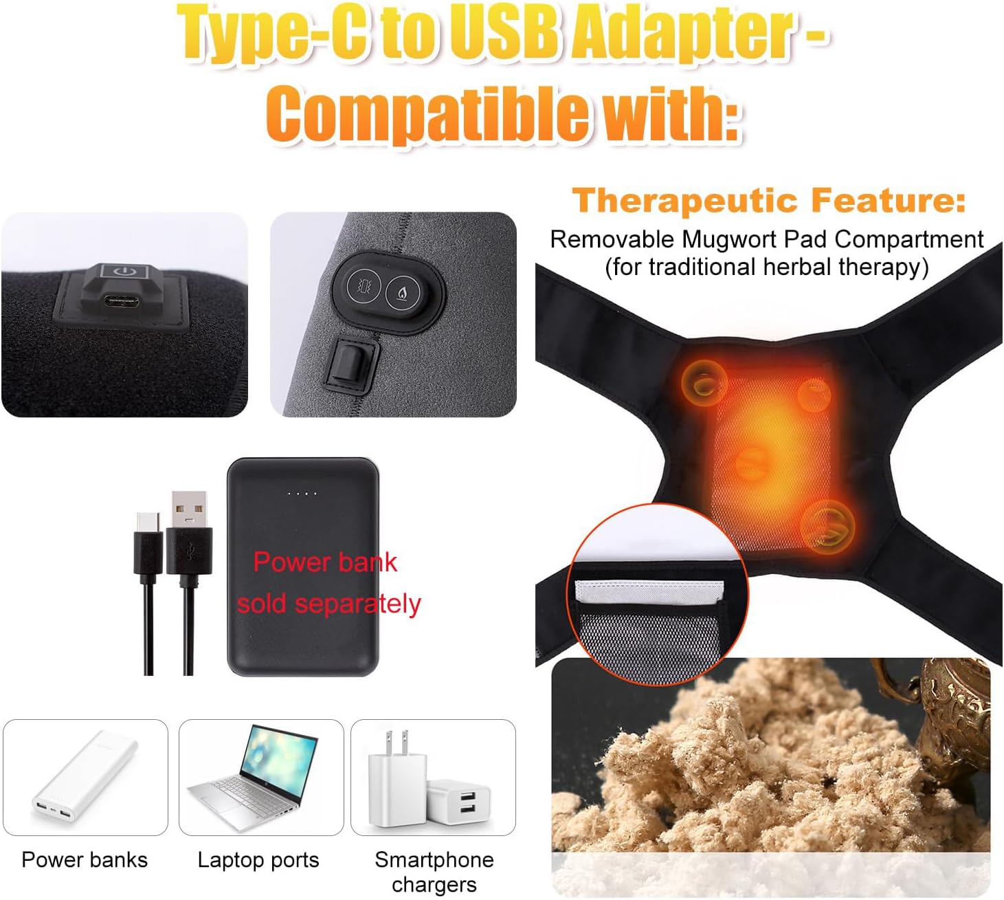 Thermal Hip Wrap with Heating & Massage – Soothing Pain Relief for Joints & Muscles – Adjustable Warm Belt for Hip Support - Image 4